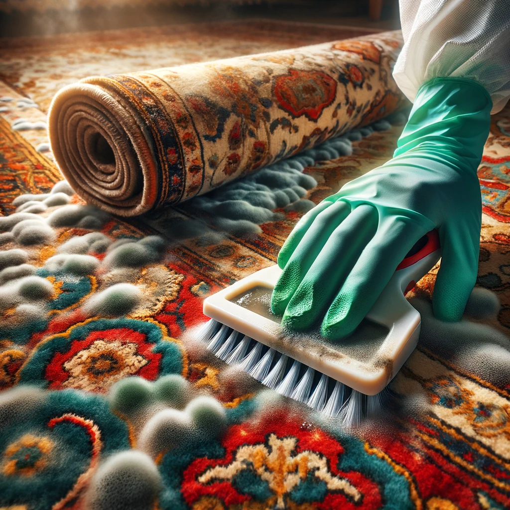 mould removal from persian carpets