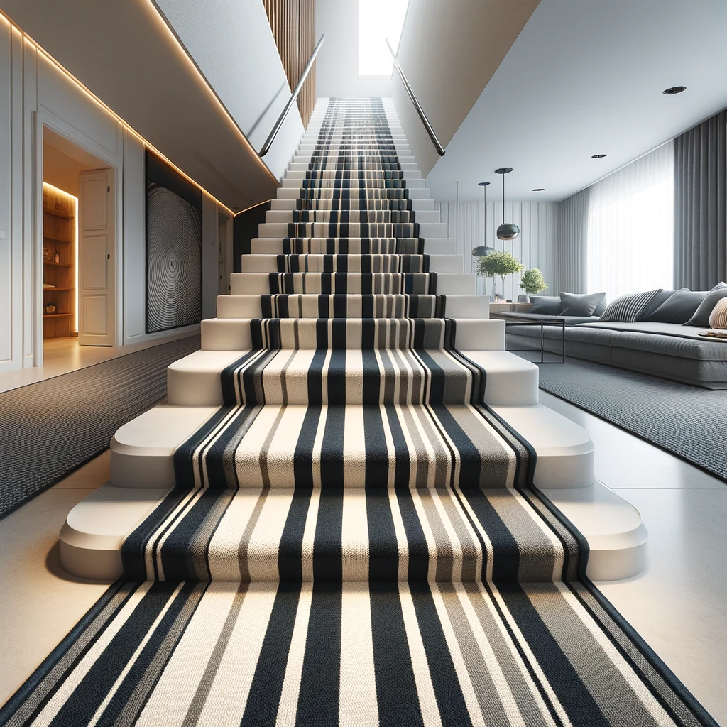 Striped Stair Carpet