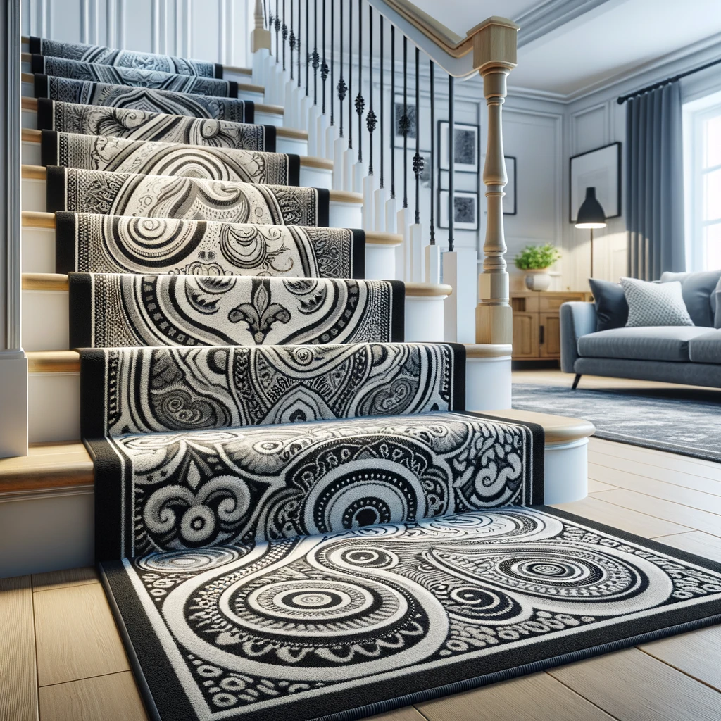Patterned Stair Carpet